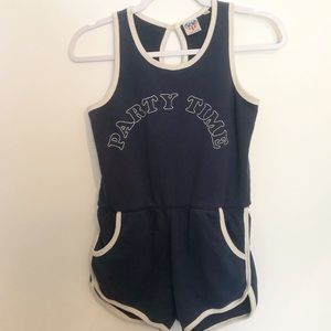 Junk Food “Party Time” Cotton Romper - Size XS